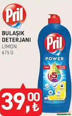 PRİL BULAŞIK DETERJANI LİMON 675 G PRİL BULAŞIK DETERJANI LİMON 675 G